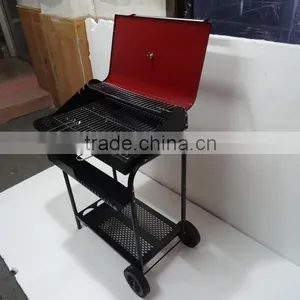GS Certification and Powder Coated Finishing Indoor Charcoal BBQ Grill thumbnail-5