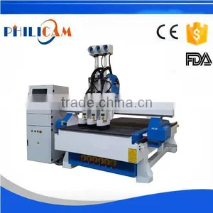 Philicam China Multi Spindle Cnc Wood Carving Router for Mdf Door thumbnail-1