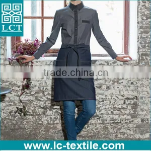 Restaurant Uniform Waitress Denim Jeans Waist Aprons With Pockets thumbnail-2