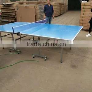 15/18/25mm Outdoor Aluminium Foldable & Movable Table Tennis Table thumbnail-6