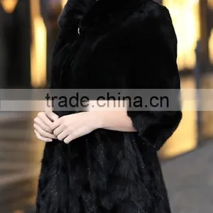 Fashion Genuine Mink Fur Coat for Women MC09 thumbnail-2