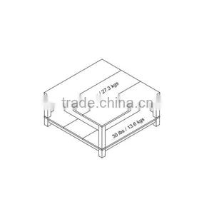 Modern Plywood Table Top Wooden Coffee Table Set thumbnail-4