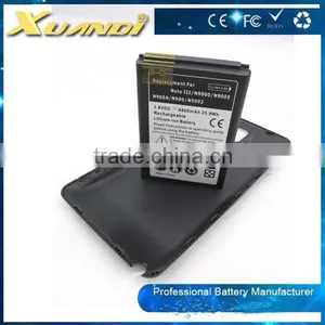 6800mAh Hot Selling Mobile Phone Batteries Thick Battery + Back Cover Case For 9000/9005 thumbnail-2