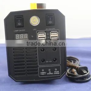 Portable Solar System With 500W Inverter, 35W Panel, 4 LED Bulbs for Indoor and Outdoor Lighting thumbnail-4
