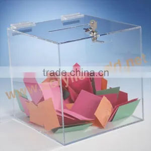 Hot Sale Acrylic Vote Box/Custom Clear Acrylic Donation Box thumbnail-1