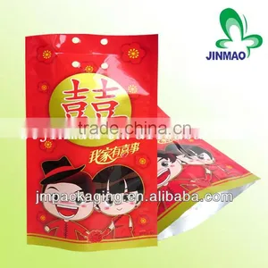 Wedding Candy Plastic Bag/reusable Zip-lock Plastic Bag/zipper Bag for Snack thumbnail-1