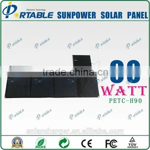 Portable Solar Power Charger High Efficiency Sunpower Solar Charger With 5v 18V Port thumbnail-2