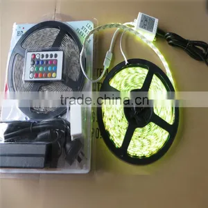 Factory Price Low Voltage DC 12V SMD5050 Flex Strips LED,5m Strip and 24key Remote Controller and 12v EU thumbnail-1