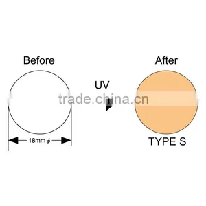 UV Sensor Label for Gamma Beam and Electron Beam/UV Indicator Label/Made in Japan thumbnail-1
