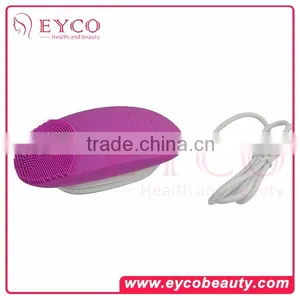 Electric Rechargeable Waterproof Silicone Facial Oil Cleansing Brush Massager thumbnail-2