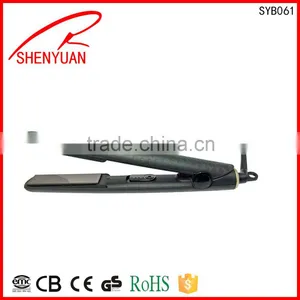 Home-use Mini PTC Ceramic Heating Plate Hair Straightener 360 Swivel Power Cord ISO 9001 thumbnail-1