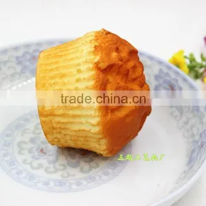 PU Lifelike Squishy Fake Puff Cake Artificial Bread Decoration Model Kitchen Toys Photography Props thumbnail-3