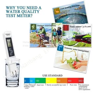 2017 TDS EC Meter Temperature Tester Pen Conductivity Water Quality Measurement Tool TDS&EC Tester 0-9999ppm thumbnail-3