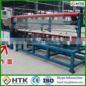 HTK Factory Automatic Artificial Leaf Chain Link Fencing Making Machine thumbnail-2