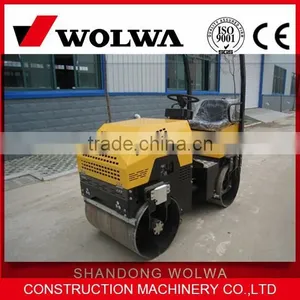 High Quality 1 Ton Mini Hydraulic Vibratory Road Roller Compactor thumbnail-1