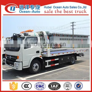 Dongfeng New RHD 4Ton Flatbed Tow Truck for Sale thumbnail-1