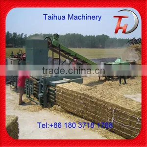 High Capacity Plants Straw Square Hydraulic Baler Made In Taihua thumbnail-1