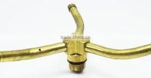 Rotary Brass 3-Arm Sprinkler With Triangle Metal Base For Lawn thumbnail-3
