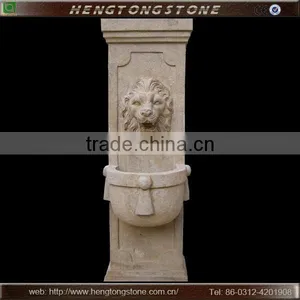 Decorative Marble Lion Head Wall Water Fountain thumbnail-3