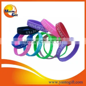 Debossed Ink Filled Silicone Wristband thumbnail-1