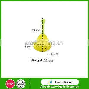 BPA Free Eco-friendly Funny Pear Design Silicone Tea Leaf Filter thumbnail-3