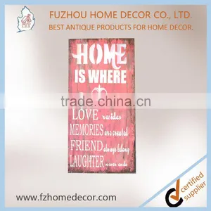 High Quanlilty Sweet Wooden LED Light Sign Board With Pink Color and White Letter thumbnail-1