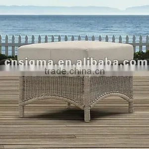 2017 Trade Assurance Hot Sale Outdoor Vintage Round Wicker Footstools for Sale thumbnail-1