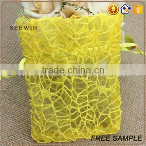 Christmas Drawstring Small Organza Mesh Floral Bag thumbnail-6
