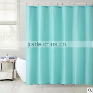 Solid Color Polyester Shower Curtain thumbnail-1