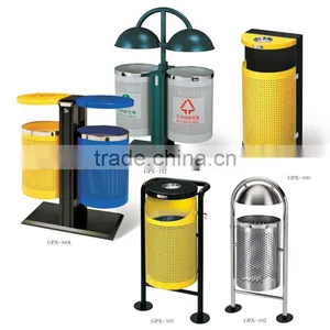 Metal Garbage Cans for Hotel Garden Park Hospital Airport School thumbnail-3