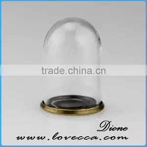 Mouth Blown Modern Decoration Glass Globe Customized Flower Clear Glass Display Dome thumbnail-5