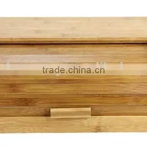 Bamboo Wood Bread Box,kitchen Bread Box, Bread Box thumbnail-1