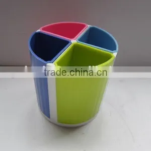 Colorful Plastic Stationery STORAGE BUSKET/Multifunctional Pen Holder thumbnail-1