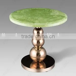 Stainless Steel Coffee Table With Marble Top JJ002G thumbnail-1