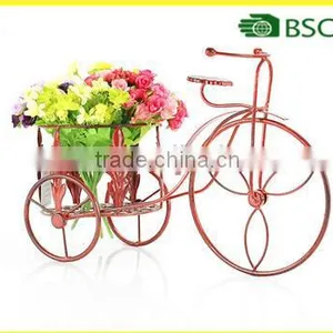2017Garden Home Decor Iron Bike Plant Holder Bicycle Flower Pot Holder thumbnail-2