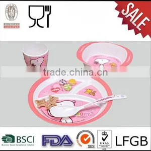 Cartoon Print Plastic Children Dinner Set Melamine Tableware Manufacturer China thumbnail-1