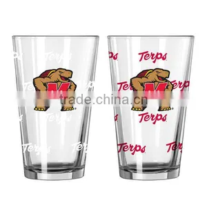 480ml 16oz Drining Juice Glass Cup Water Glass With Color Printing. thumbnail-1