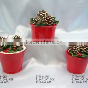 X'mas Candle Pinecone 77758 thumbnail-1