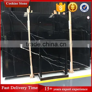 Cheap Chinese Black With White Vein Nero Marquina Marble thumbnail-6
