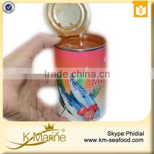 New Processing Easy Open End Wholesale Canned Mackerel in Tomato Sauce thumbnail-2