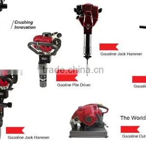 70mm Portable Petrol Hydraulic Guardrail Vibrating Fence Post Pile Driver Handheld Gasoline Power Tools thumbnail-6