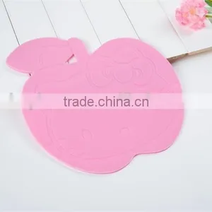 Food Grade Silicone Funny Apple Shape Coaster thumbnail-4