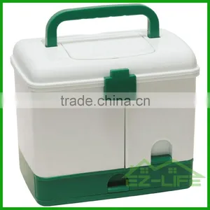 Cheap Hot Sale Top Quality Colorful Plastic Home Use Metal Trunk Clear First Aid Storage Box With Handle for Small Part thumbnail-1