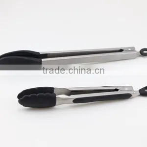 Kitchen Tongs and Stainless Steel Silicone Cooking Utensils Set of 2, Commercial Grade thumbnail-1