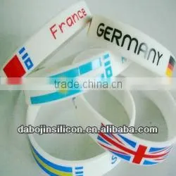Flag Wristband Country Flag Silicone Rubber Wristbands thumbnail-1