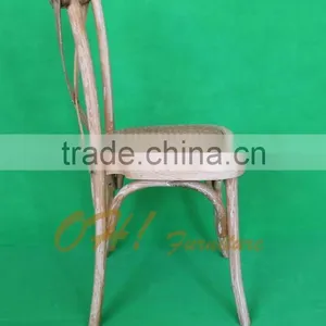 Modern Wooden Rattan Seat Cushion Wood Dining Chair thumbnail-3