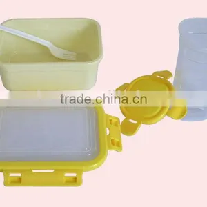 Food Grade Plastic Microwaveable Lunch Box and Water Bottle Set thumbnail-4