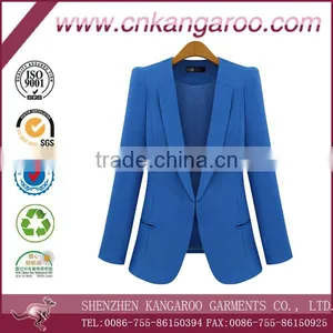 2016 Wholesale Slim Leisure Ladies Blazers Designs for Women thumbnail-1