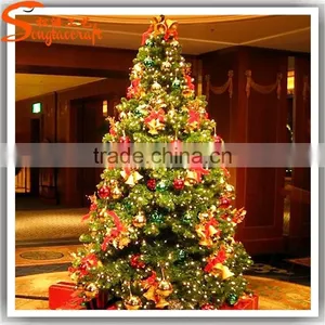 2015 New Product Xmas Tree Needle Pine Tree Fiber Optic Decorative Plastic Mini Christmas Trees for Home Decoration thumbnail-2
