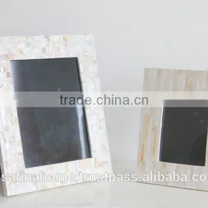Rectangle Cream Mother of Pearl Photo Frame thumbnail-1